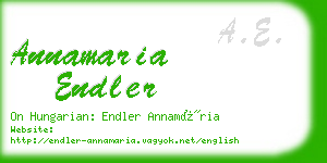 annamaria endler business card